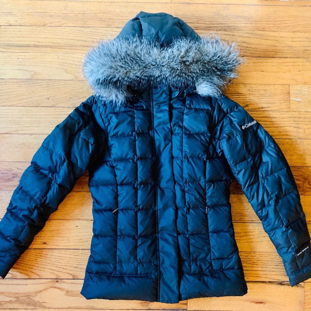 Columbia Down Fur Hood Jacket